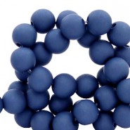 Acryl kralen mat rond 4mm Midnight blue